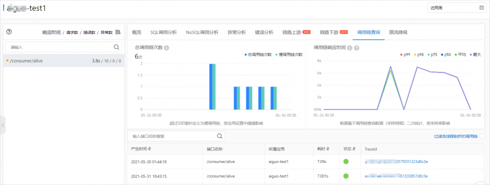 调用链查询